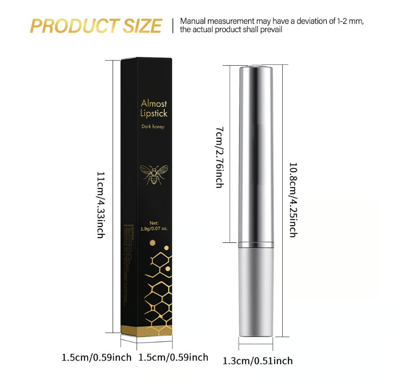 The Dark Honey Lipstick - Your Perfect Shade, Guaranteed + 50% OFF