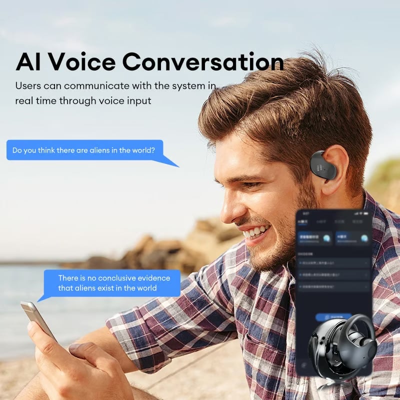 SoundSphere Open-Ear Wireless Earphones – Experience Audio Freedom Like Never Before - 50% OFF