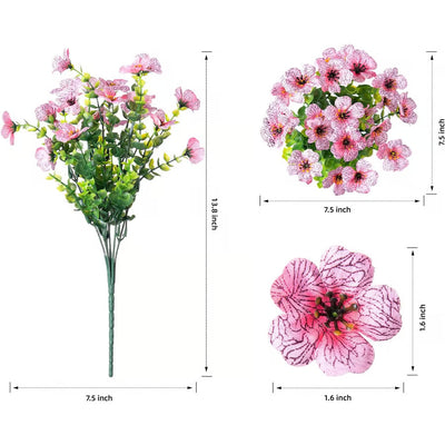 Exquisite UV Resistant Colorful Artificial Flowers