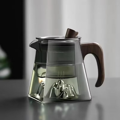 ZenFlow Glass Teapot – Elegant Brewing, Meditative Moments - 50% OFF