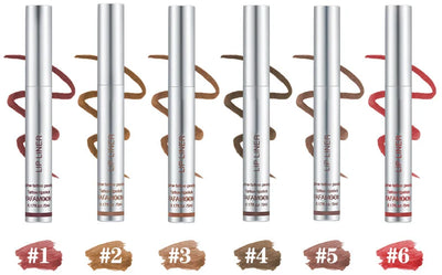Peel-Off Matte Lip Liner & Tint – Waterproof & Hydrating 6 Rich Shades - 50% OFF