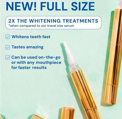 AuraWhite Express Smile Pen - Unlock a Visibly Brighter, Stain-Free Smile in Minutes, Anytime, Anywhere! 1+1 FREE