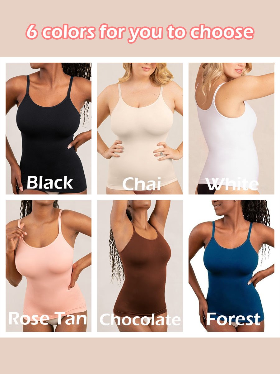 All Day Shaping Comfort Stretch Camisole - Seamless Tummy Control Tank - 50% OFF