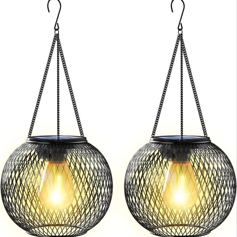SunGlow Outdoor Solar Hanging Light – Illuminate Your Evenings with Eco-Friendly Elegance - 50% OFF