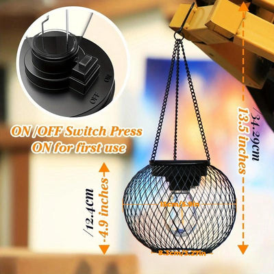 SunGlow Outdoor Solar Hanging Light – Illuminate Your Evenings with Eco-Friendly Elegance - 50% OFF