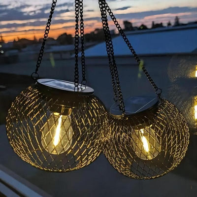 SunGlow Outdoor Solar Hanging Light – Illuminate Your Evenings with Eco-Friendly Elegance - 50% OFF