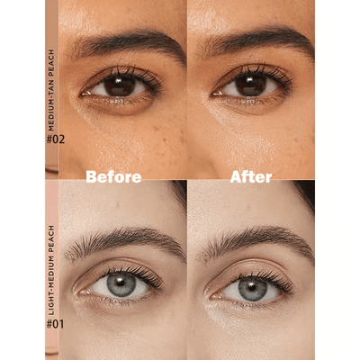Undereye Corrector Concealer - Waterproof Crease-Free Coverage for Dark Circles - 1+1 FREE